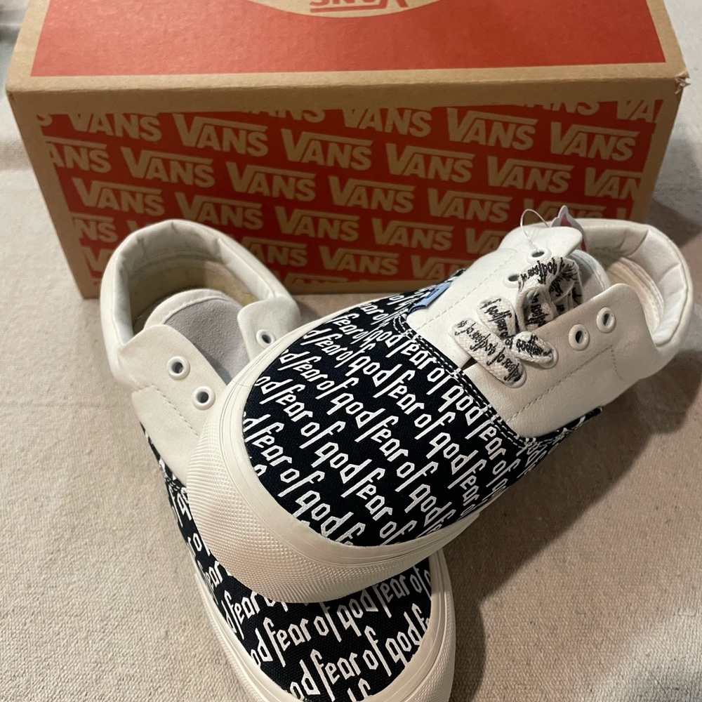 Vans Fear of God Black and White Sneakers